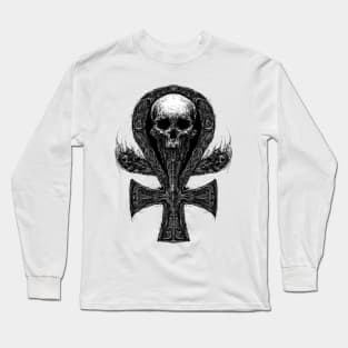 The Ankh and Skulls: Life and Death Long Sleeve T-Shirt